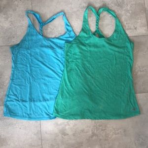 Two AVIA Twist Back Workout Tanks